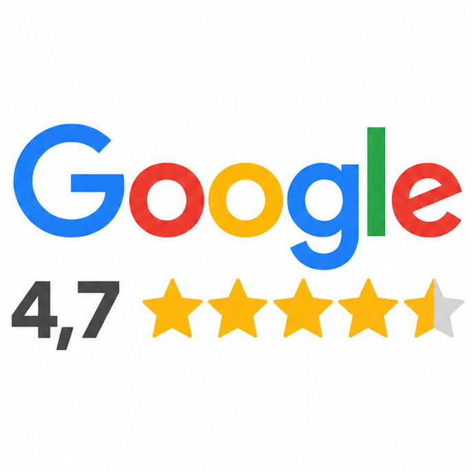 4,7 ⭐ på Google